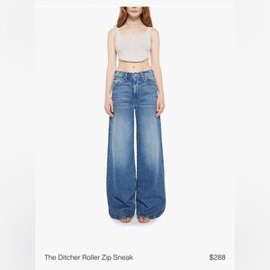 MOTHER the ditcher roller Wide-Leg Jeans